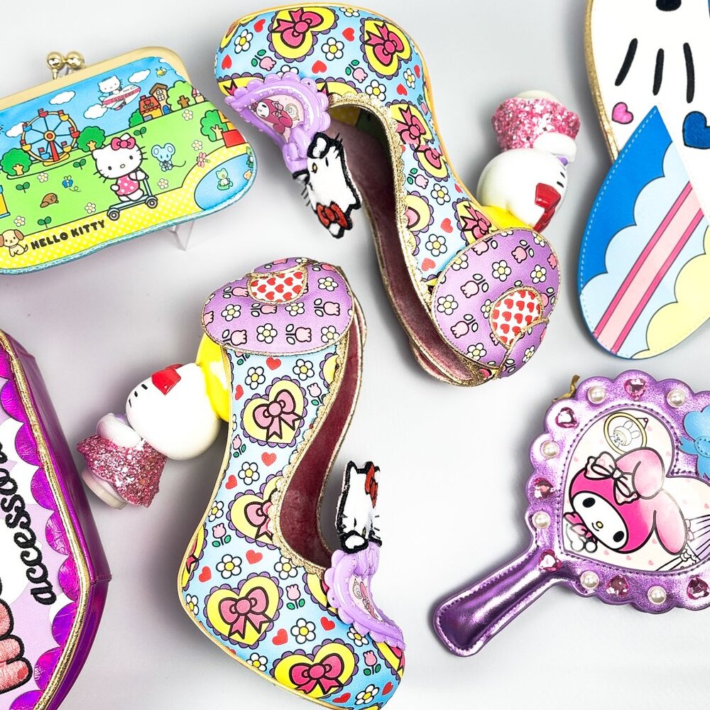 Irregular Choice Sanrio Hello Kitty & Friends Heels Size 39 Rare Collab - Picture 2 of 9